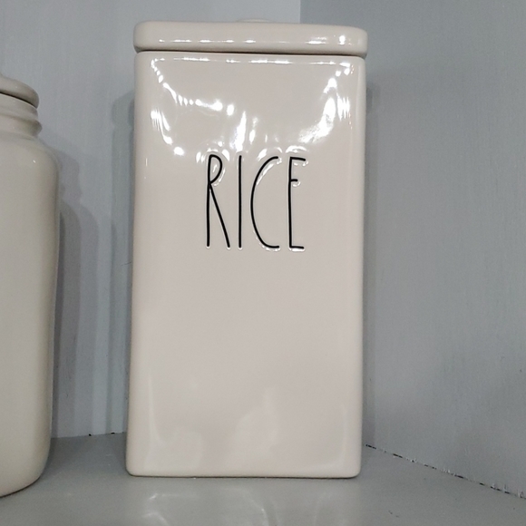 Rae Dunn Kitchen Unique Rae Dunn Large Square Rice Canister Poshmark
